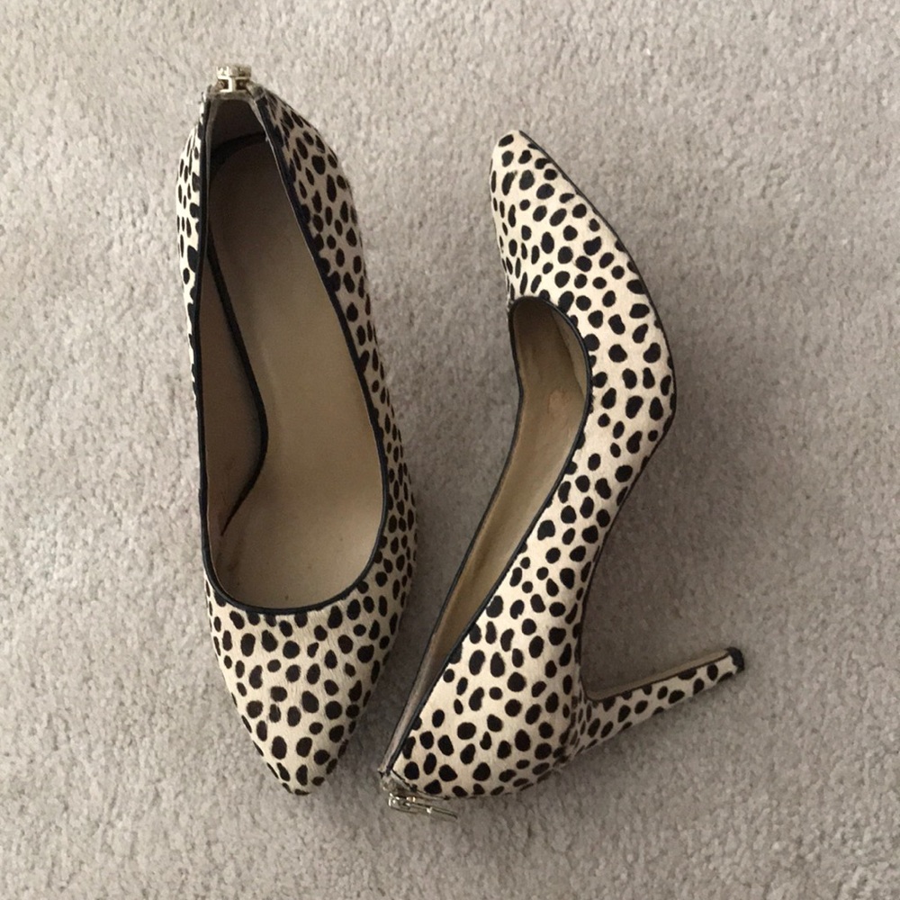 Animal print and texture heels
